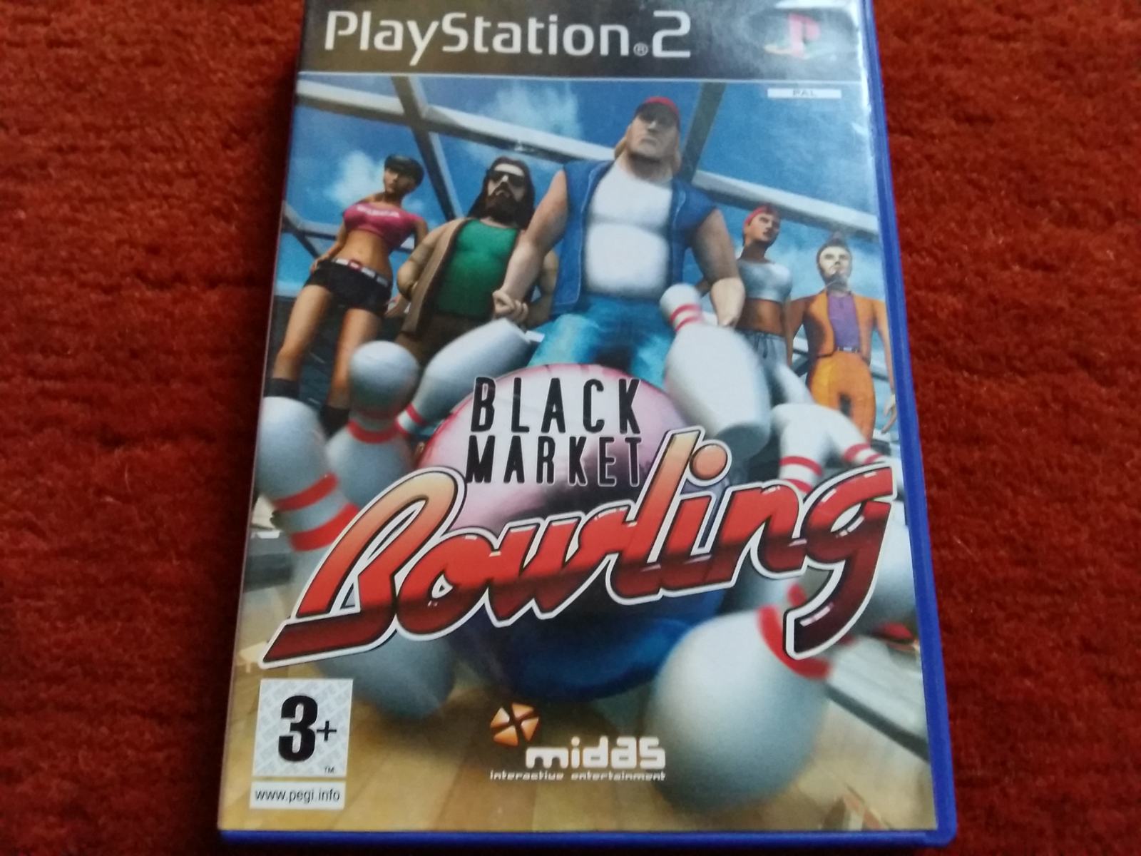 BLACK MARKET BOWLING SONY PLAYSTATION 2 PS2 EDITION PT ESP PAL COMPLET