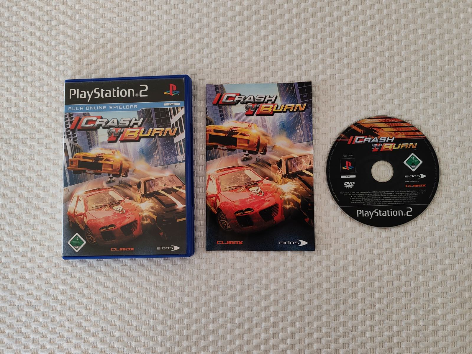 PS2 Playstation 2 PAL Crash 'n' burn
