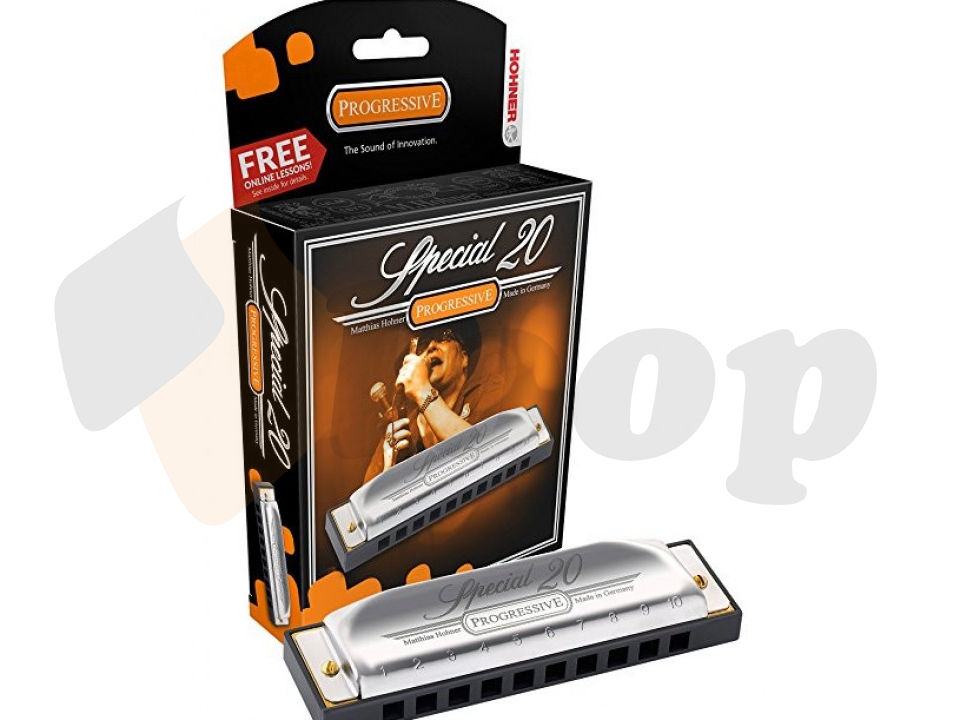 Armonica Hohner Special 20 In Tonalità G - 10 Fori, Ance In Ottone, Corpo ABS, Coperture In Acciaio Inossidabile