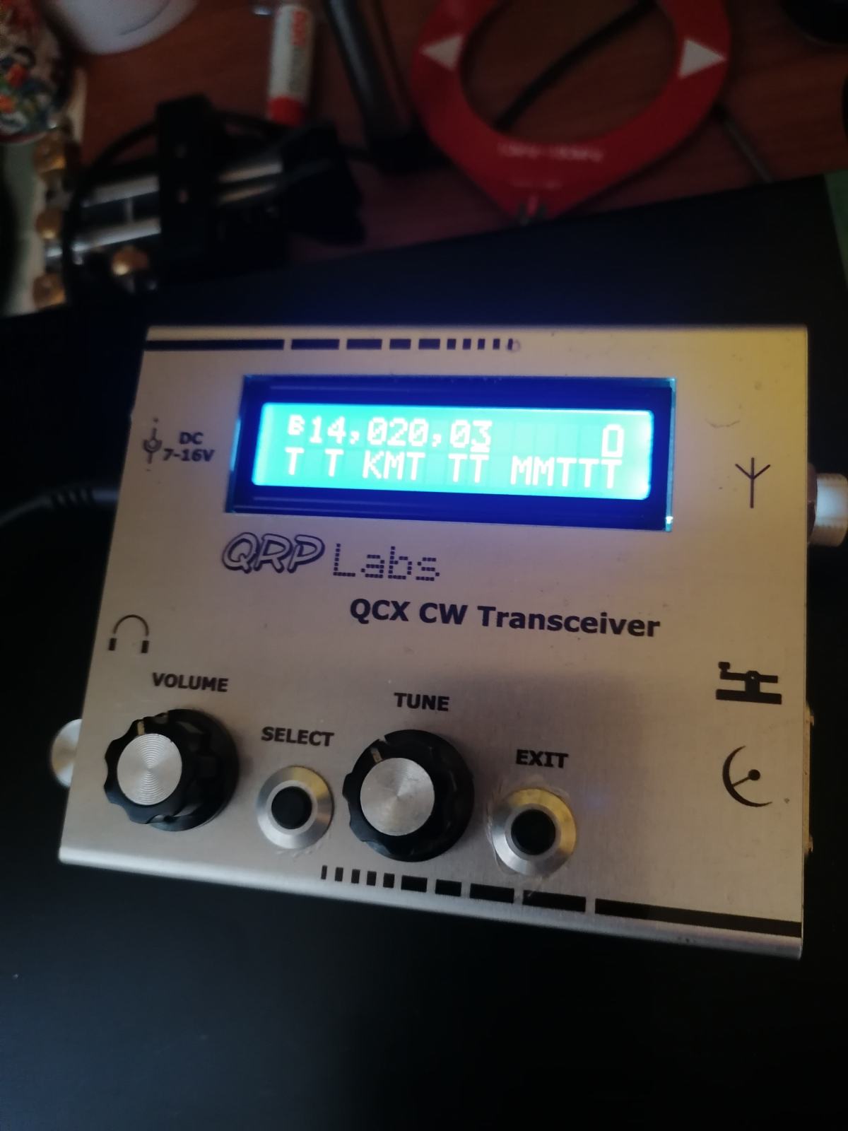 QRP transceiver 5W cw 14 Mhz.
