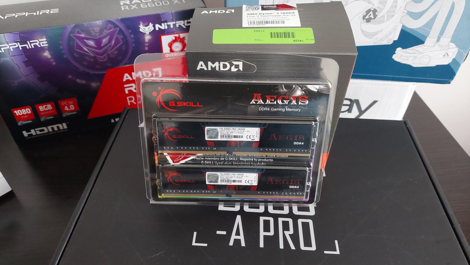 DDR4 16 Go (2x8 Go) GSKILL AEGIS - Mémoire PC Occasion