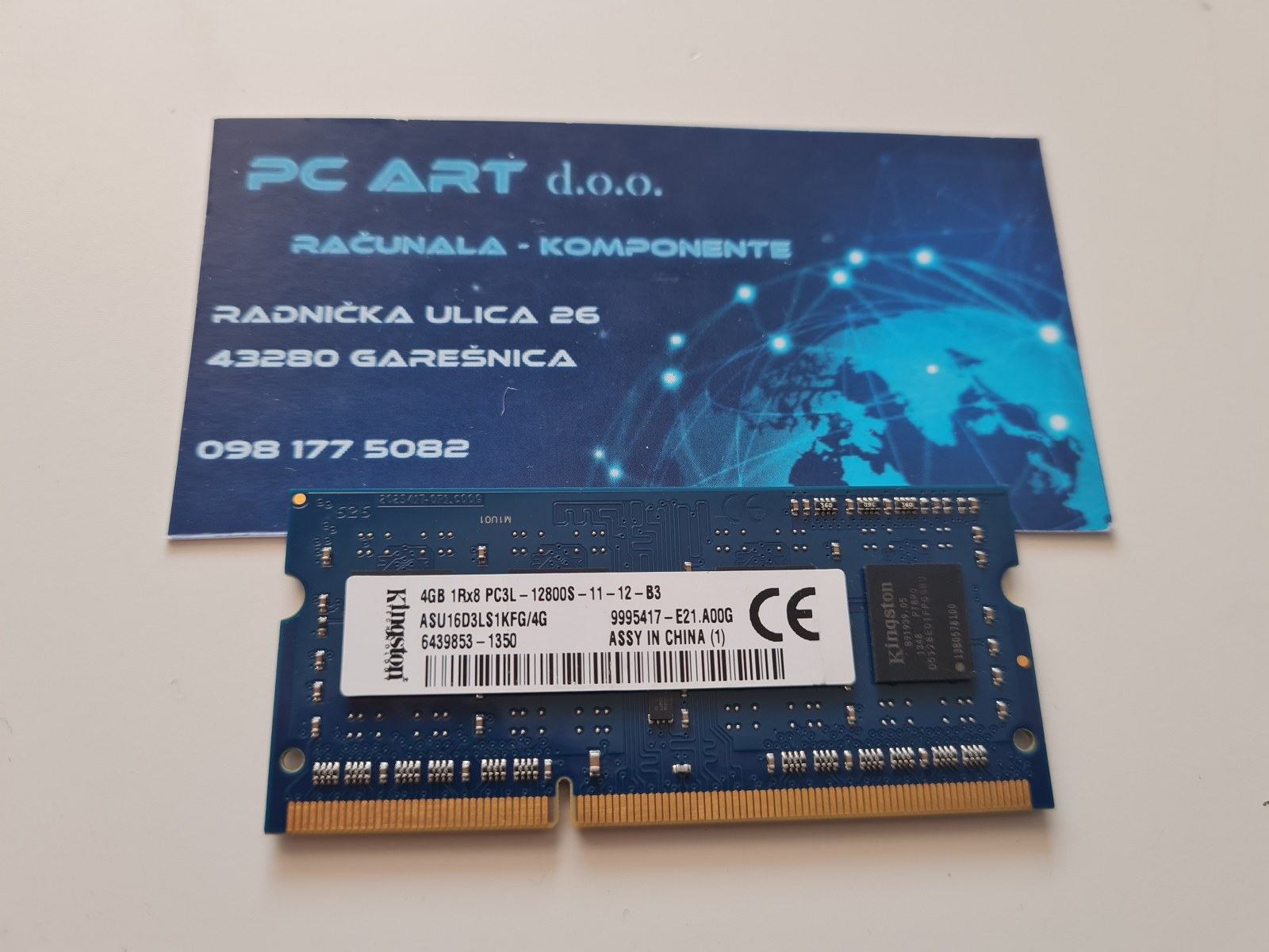 Kingston 4GB 1Rx8 PC3L-12800 DDR3 1600 MHz 1.35V SODIMM Laptop Memory RAM 1x 4G - Foto 2