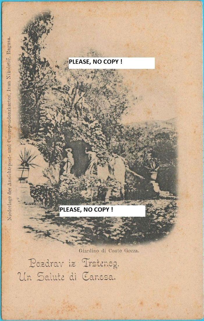 Gozza TRSTENO (Dubrovnik) - Giardino di Conte Gozza * stara AU razglednica
