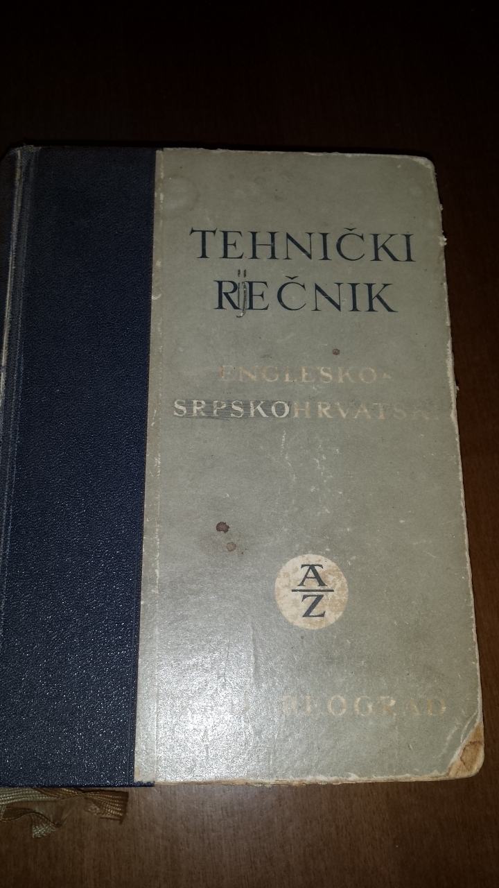 Englesko Srpsko Hrvatski tehnicki rječnik