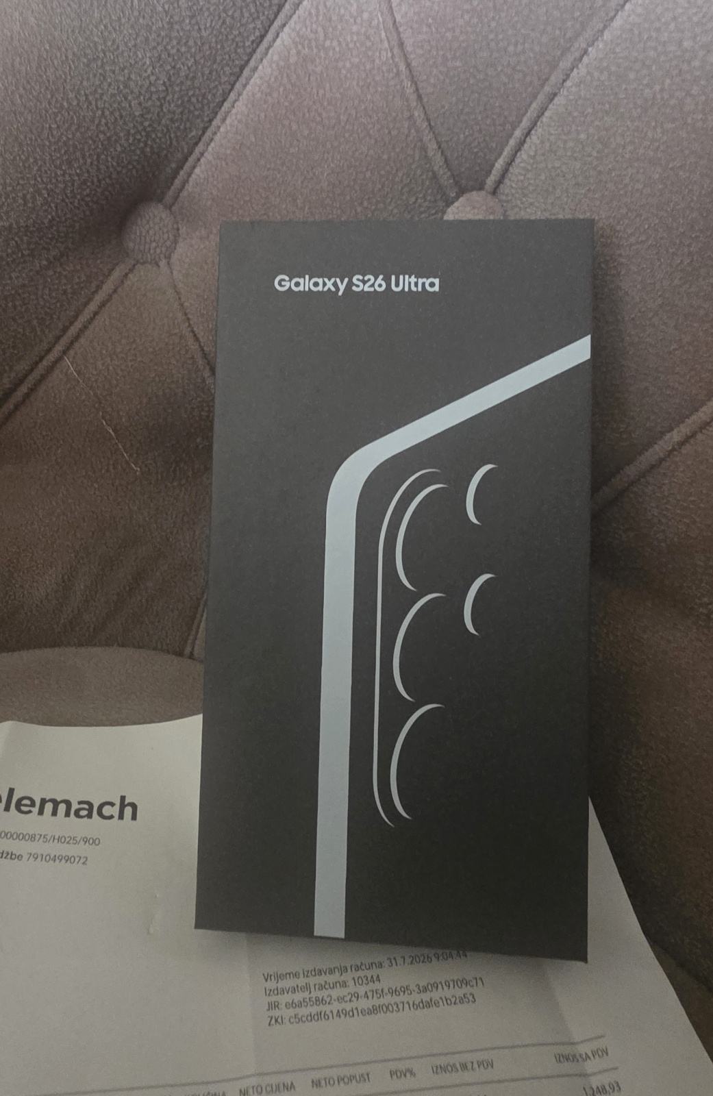 SAMSUNG GALAXY S26 ULTRA 256GB BLACK NOV DANAS KUPLJEN samsung-galaxy-s26-ultra-256gb-black-nov-danas-kupljen