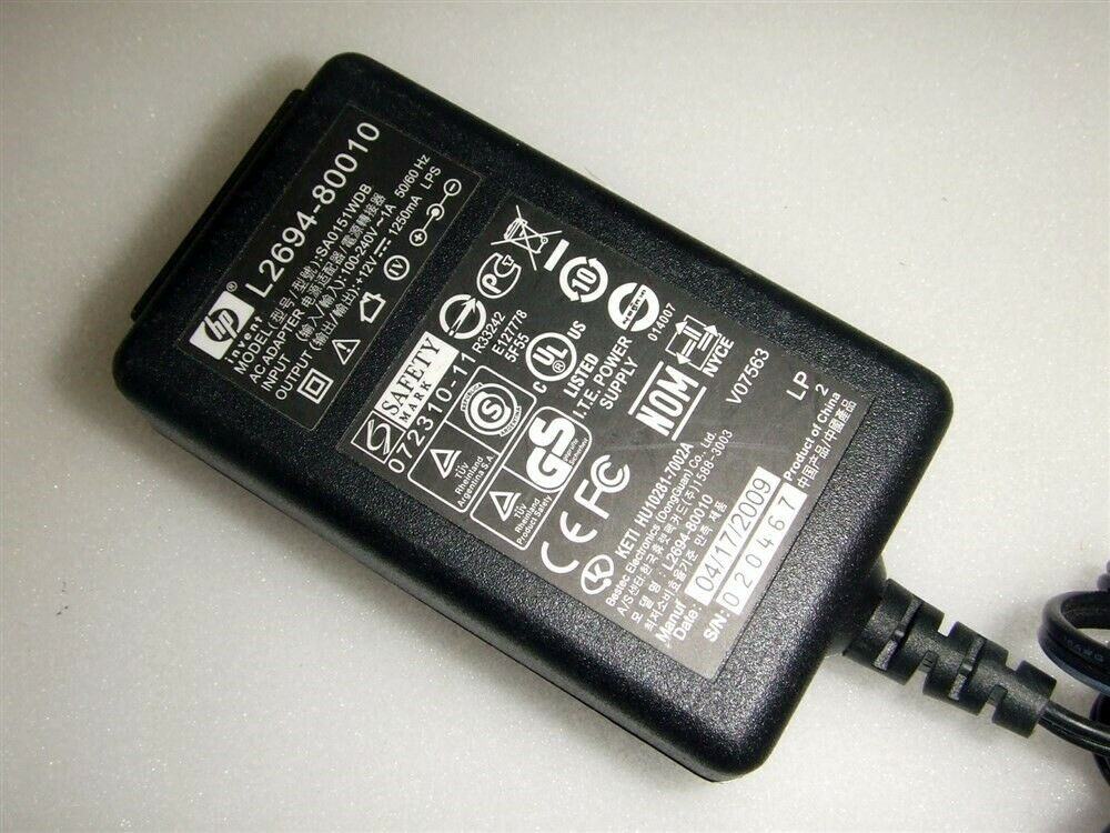 Vhbw Alimentatore Per Stampante HP - Sostituisce 0957-2291, C9870-84203, L1970-80001, L2694-80010 - 12V 1.25A, Cavo 200 Cm, Spina Europea