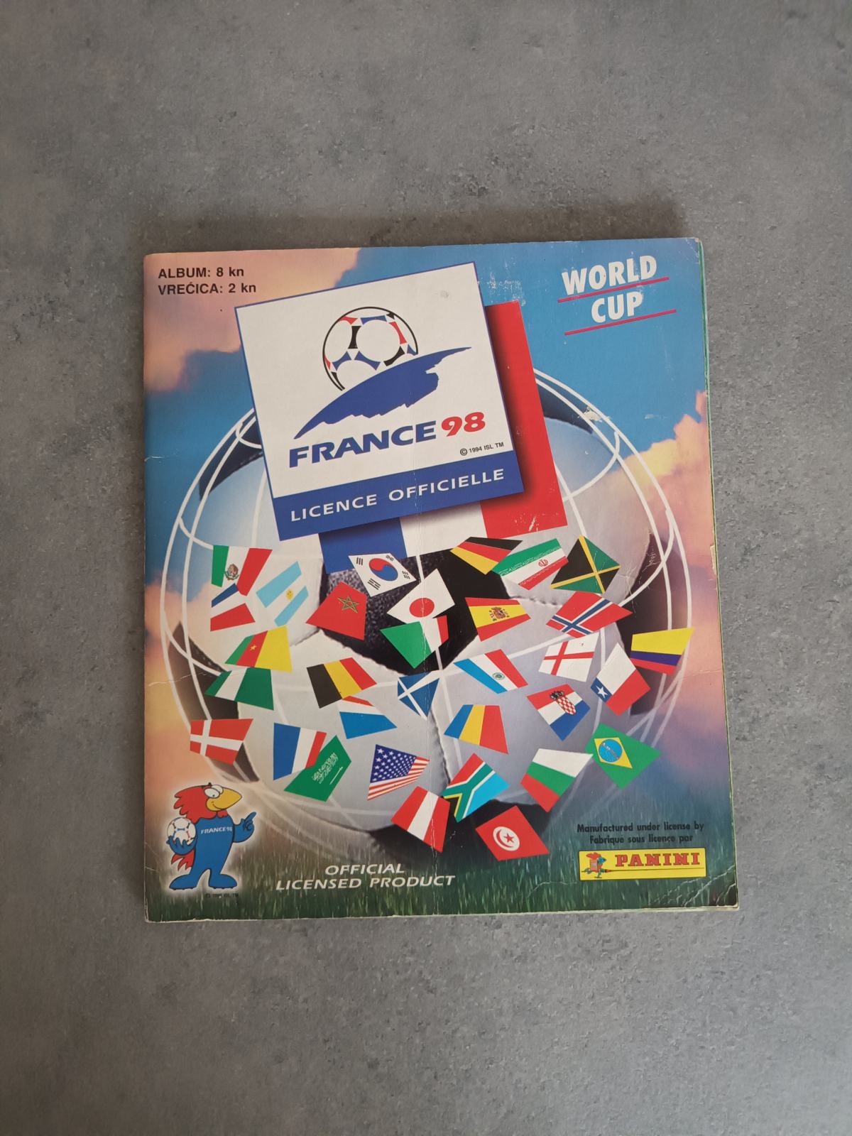Album Panini Coupe Du Monde France 98 - Occasion, Fabrication Française