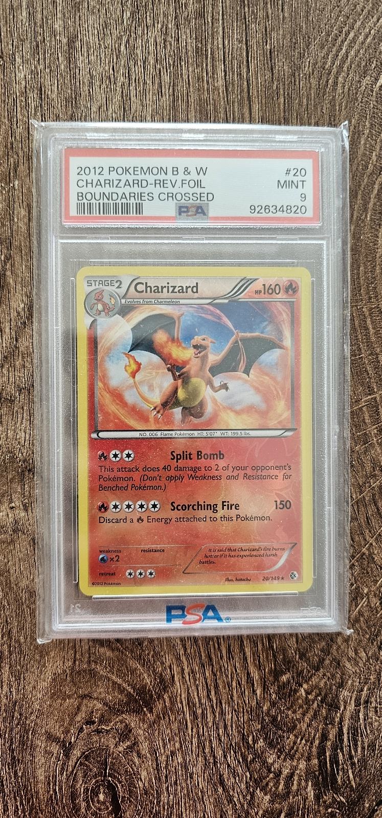 Pokmon 2012 Charizard Boundaries Crossed (B & W) 20/149 Holo Rare - P Pokmon 2012 Charizard Boundaries Crossed (B & W) 20/149 Holo Rare - P