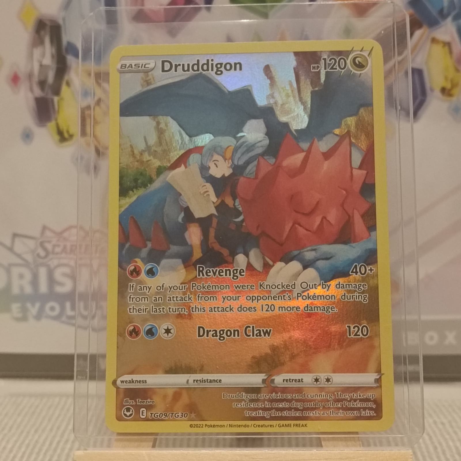 Pokemon karta: Druddigon (Silver Tempest set, Illustration Rare)