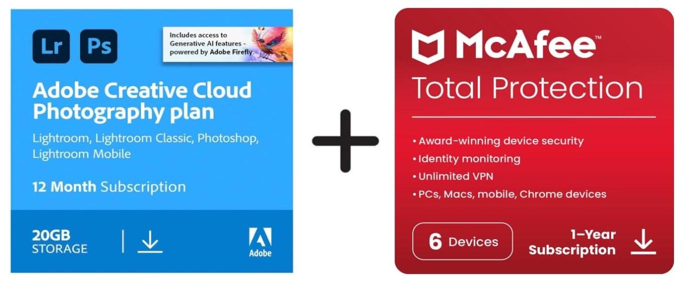 Adobe Creative Cloud Photography Plan - Photoshop + Lightroom - 1 god.
