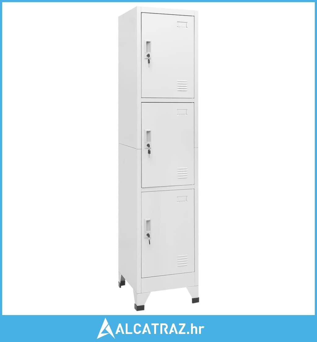 Ormarić s ključem i 3 pretinca 38 x 45 x 180 cm - NOVO