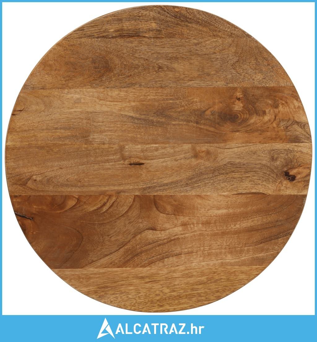 Stolna ploča Ø 50 x 3,8 cm okrugla od masivnog drva manga - NOVO