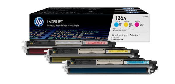 Toner HP CF341A 126A (komplet 3 tonera), original
