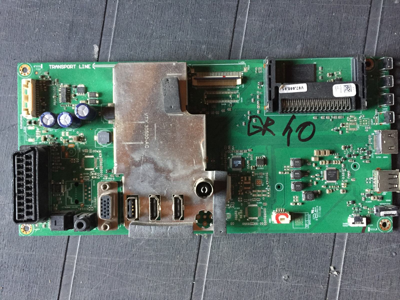 Scheda Madre Grundig Per TV - Modello VTY190R-4 Con Sintonizzatore Satellitare - Usata Funzionante