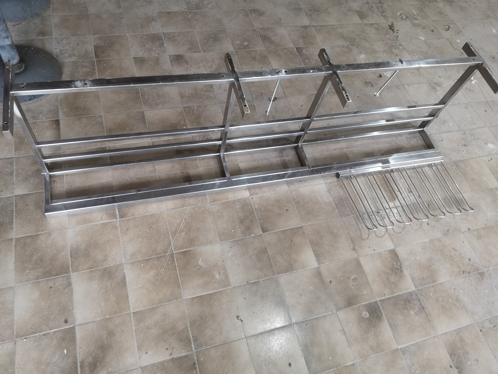 Inox nosač za boce, čaše i tacne