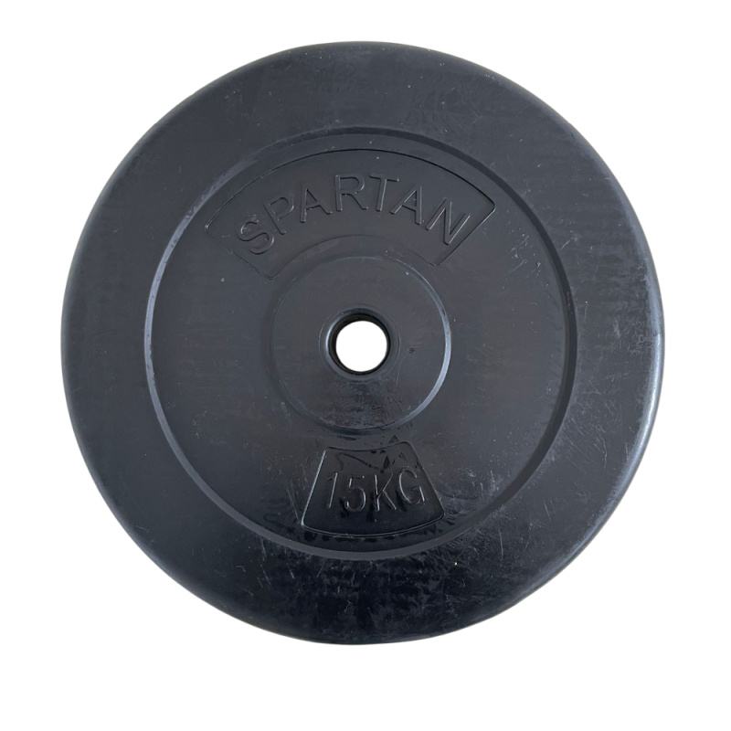 Uteg plastični 15kg 30mm Spartan **NOVO**