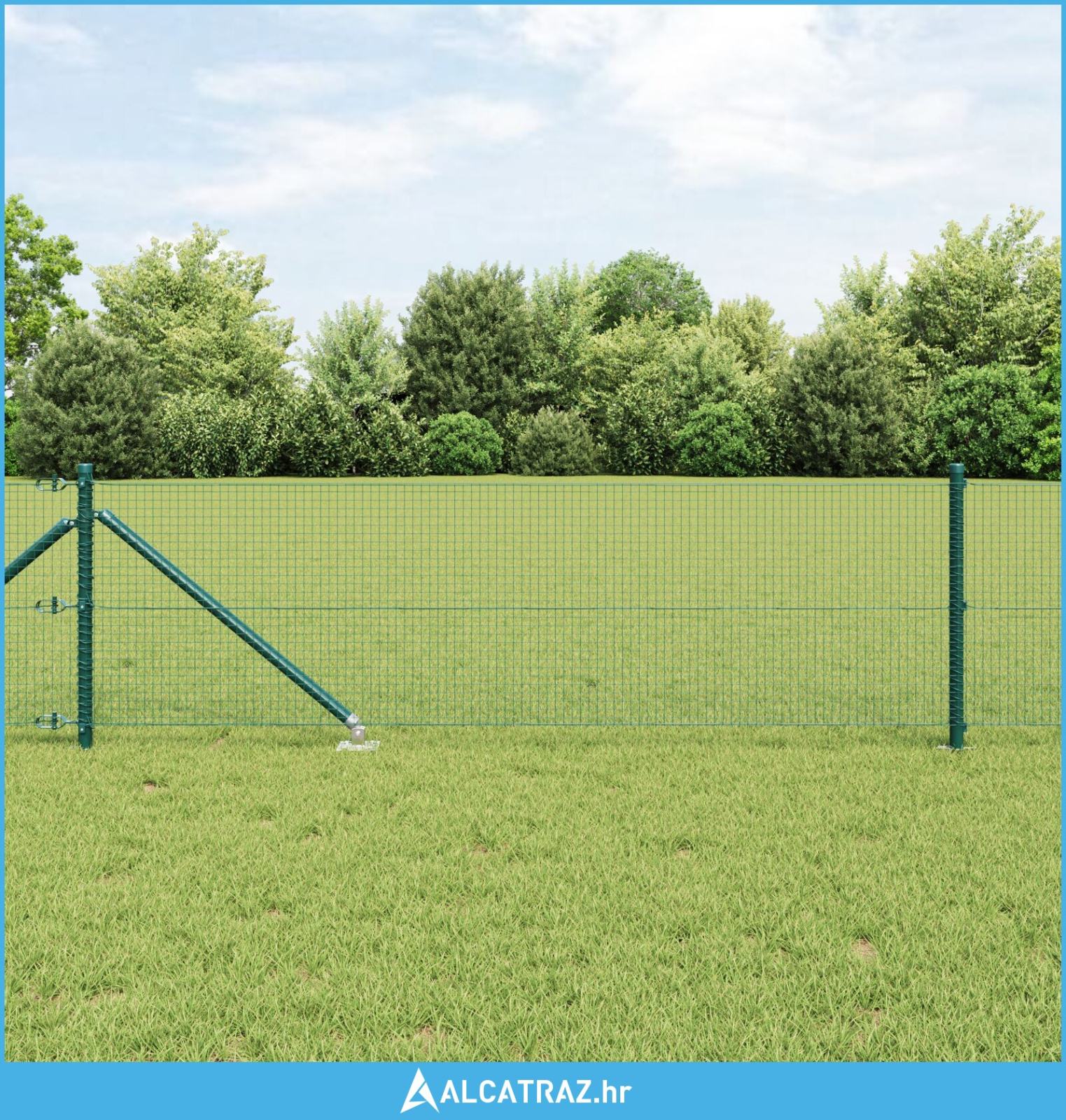 set-stupova-ograde-set-od-2-zeleni-metal-10-x-0-5-m-izdr-ljivo-novo