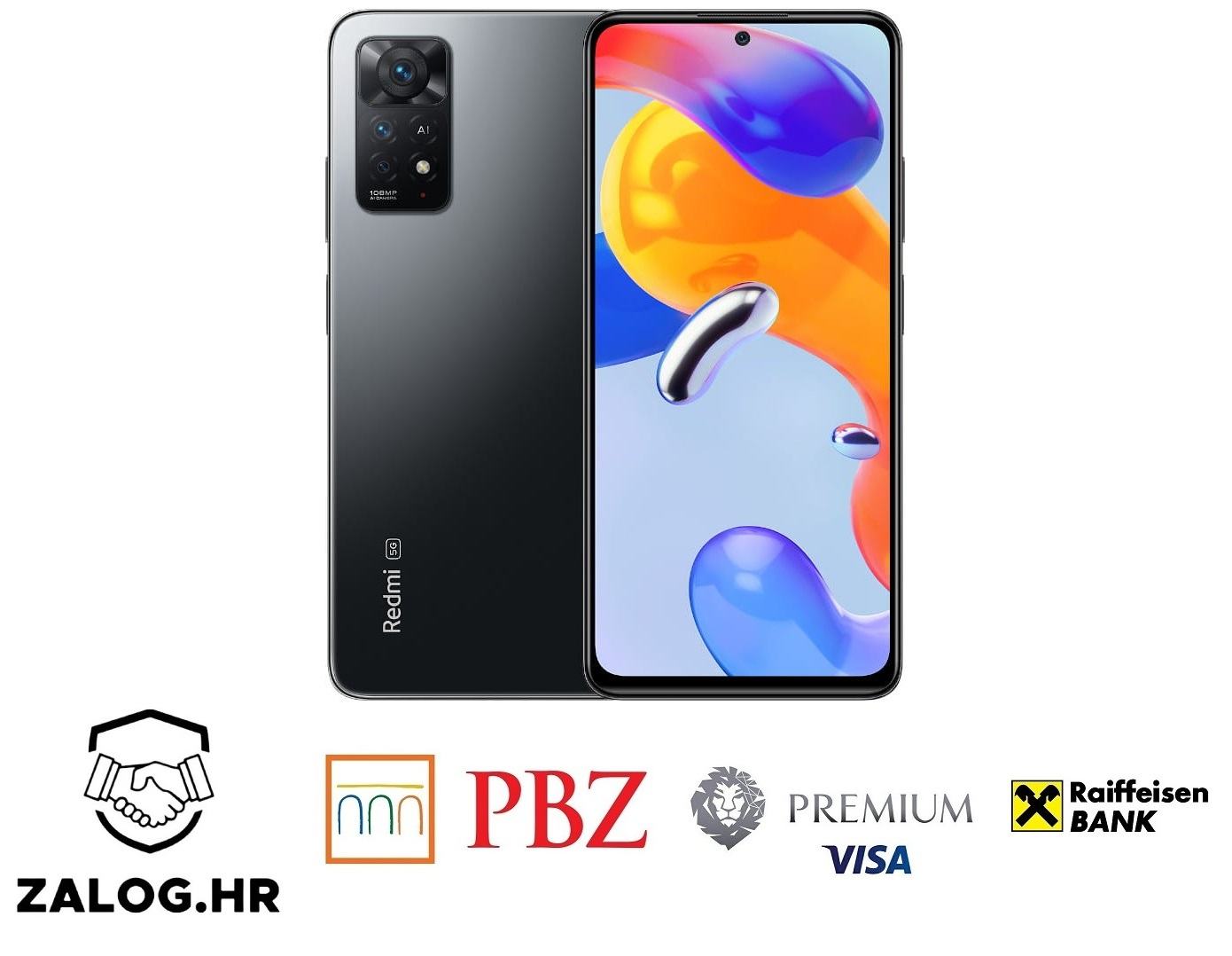 XIAOMI REDMI NOTE 11 CRNI 128GB ***DO 24 RATE*** R1! NOVO! GARANCIJA!