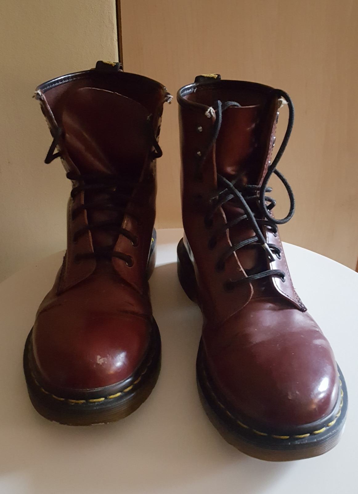 Fischer Scarpe Donna Larghe H Bordo Stretch - Comode Per Piedi Larghi E Gonfi - Calzatura Con Zeppa E Chiusura A Strappo - Colore Bordeaux, Taglia 41 EU