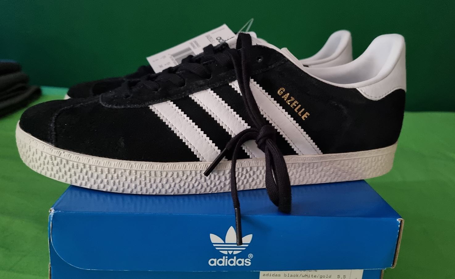 adidas gazelle silver green womens Women's adidas Gazelle main image 1