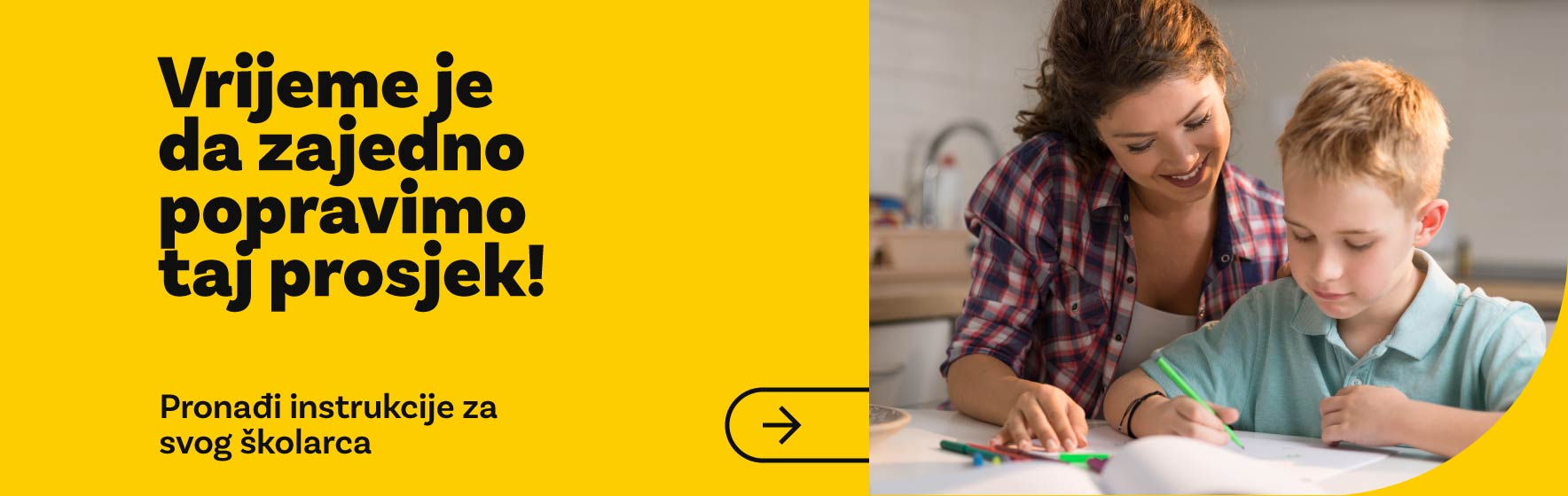 Vrijeme je da se popravi prosjek - pronađi instrukcije za svog školarca!