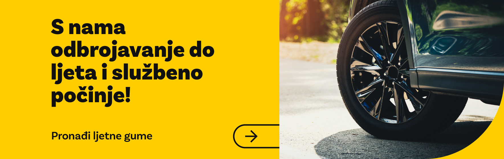 S nama odbrojavanje do ljeta i sluzbeno pocinje - istrazi ponudu guma!