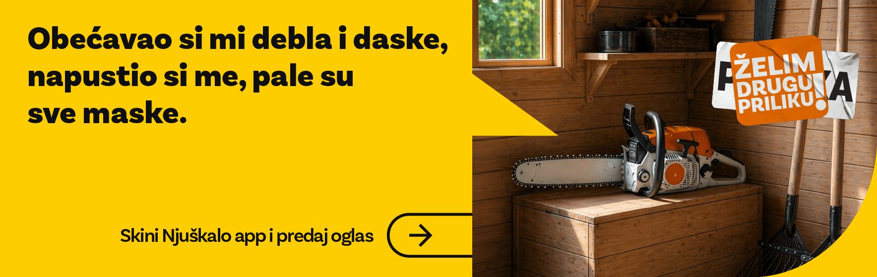 Skini Njuskalo app i predaj oglas.
