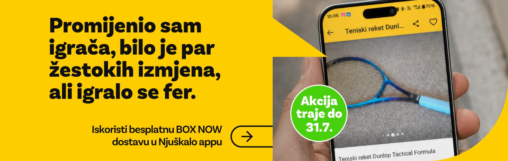 Box Now besplatna dostava u Njuškalo appu